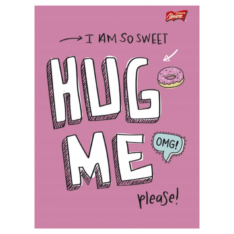 Zeszyt A5 60k linia mix dziewczęcy laminowany UNIPAP