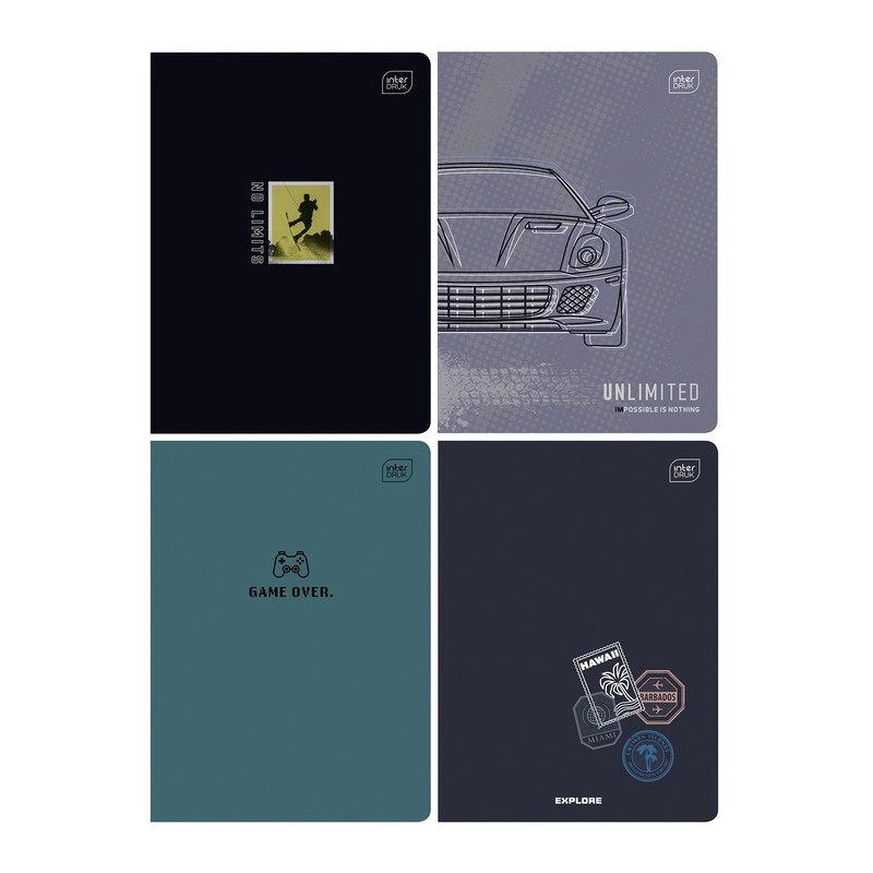 Zeszyt A5 60k linia 70g. BOYS mix INTERDRUK