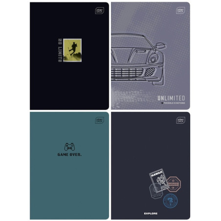 Zeszyt A5 60k linia 70g. BOYS mix INTERDRUK