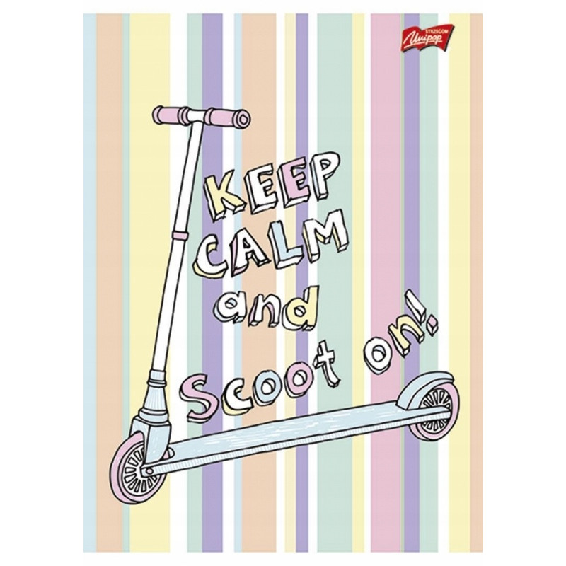 Zeszyt A5 32k linia dwukolorowa laminowany mix dziewczęcy UNIPAP