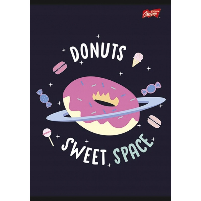 Zeszyt A5 32k linia dwukolorowa laminowany mix dziewczęcy UNIPAP