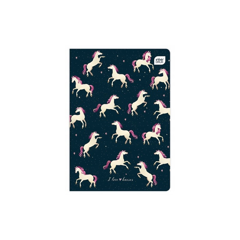 Zeszyt A5 32k kratka kolorowa UV mix INTERDRUK