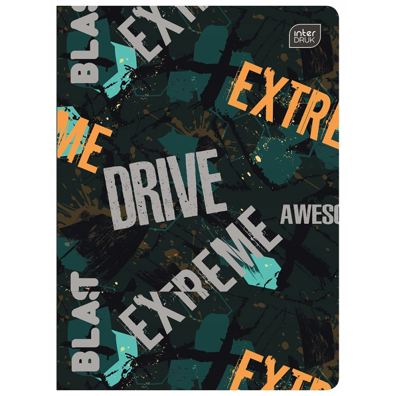 Zeszyt A5 32k linia UV mix wzorów INTERDRUK