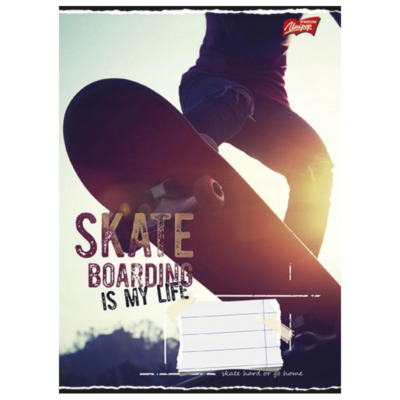 Zeszyt A5 96k kratka laminowany mix chłopięcy UNIPAP