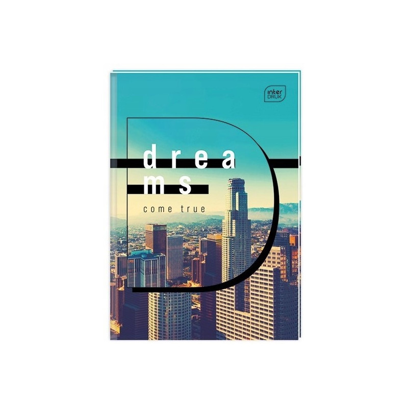 Brulion A4 96k linia twarda oprawa INTERDRUK