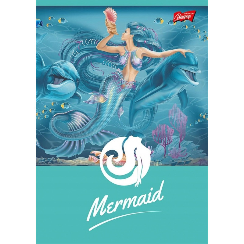 Zeszyt A5 16k kratka laminowany MERMAID UNIPAP