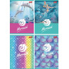 Zeszyt A5 16k kratka laminowany MERMAID UNIPAP