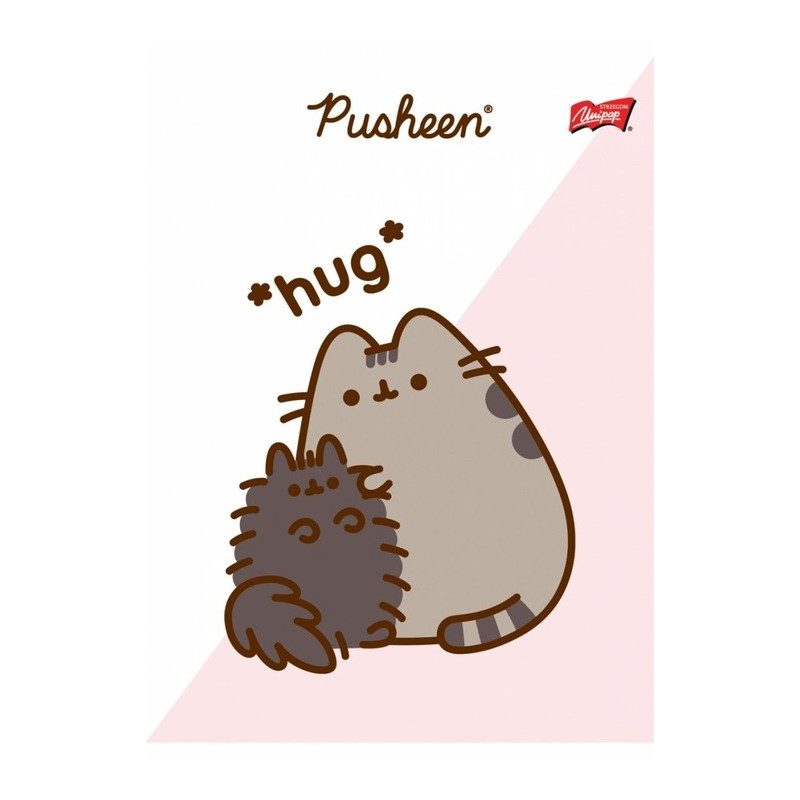 Zeszyt szkolny A5 32 kartki w kratkę laminowany PUSHEEN ST.MAJEWSKI