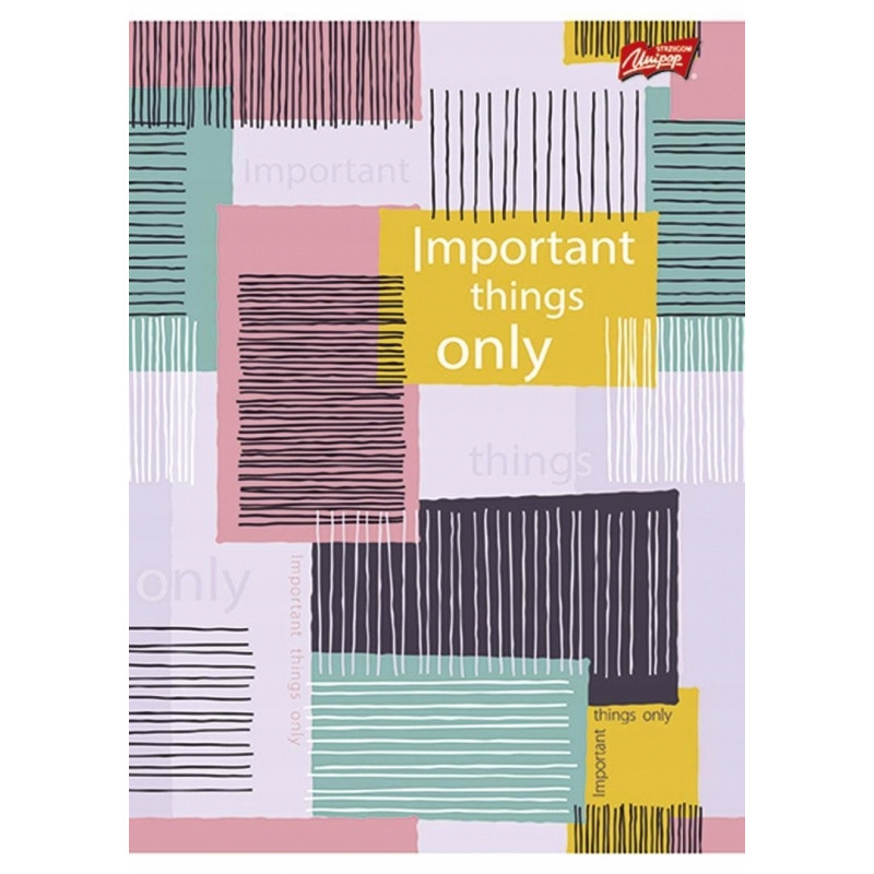 Zeszyt A5 80k kratka mix dziewczęcy laminowany UNIPAP