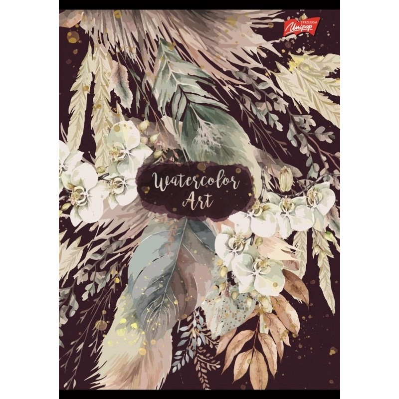 Zeszyt A5 60k kratka WATERCOLOR ART. laminowany UNIPAP