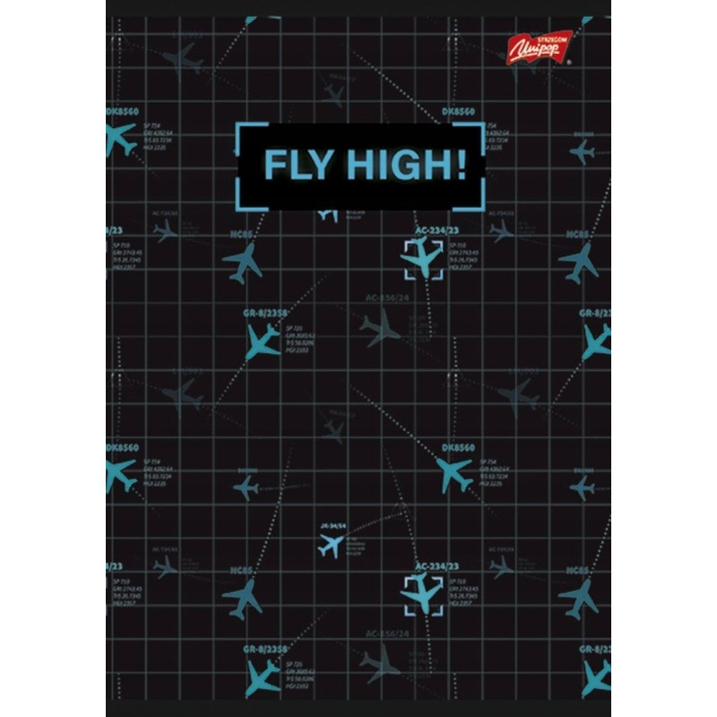 Zeszyt A4 80k kratka folia UNIPAP