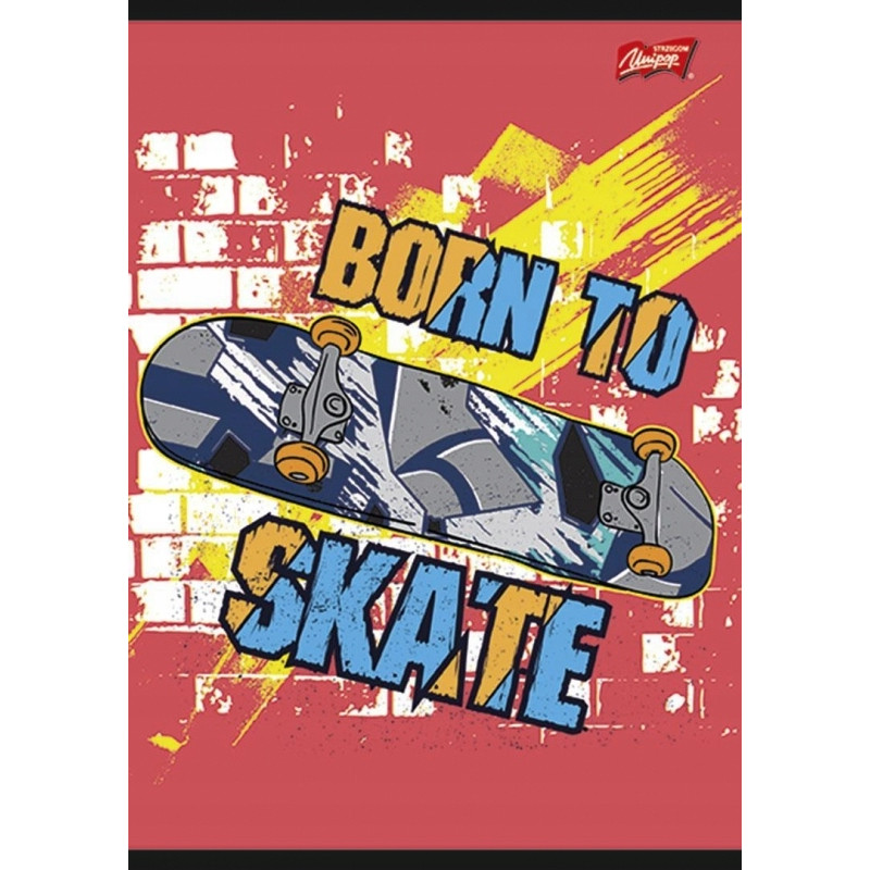 Zeszyt A5 16k 3linia laminowany MIX chłopięcy UNIPAP