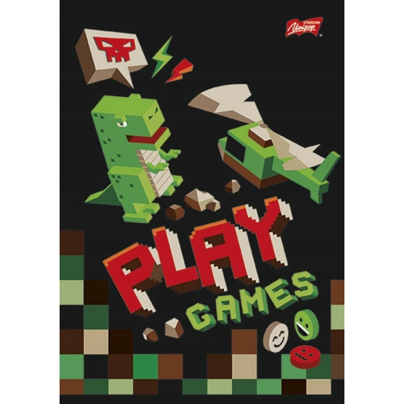 Zeszyt A5 16k 3linia laminowany MIX chłopięcy UNIPAP