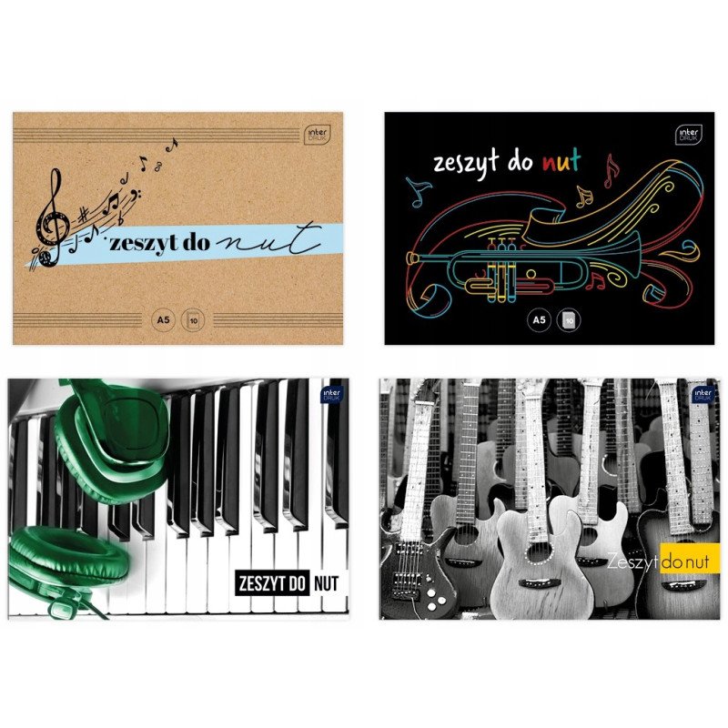 Zeszyt do nut A4 16k INTERDRUK