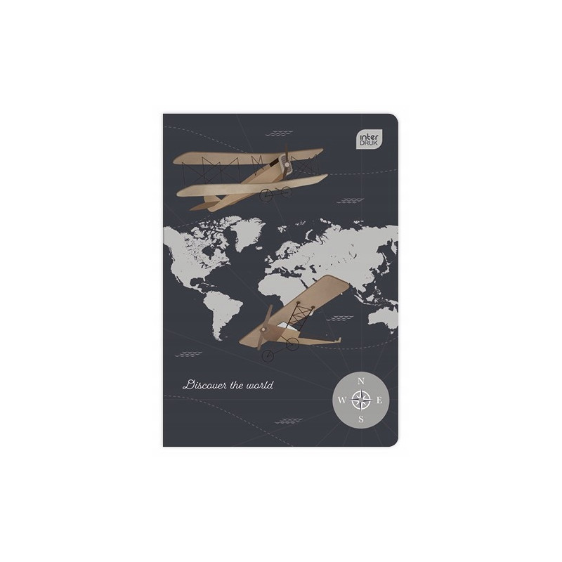 Zeszyt A5 16k 3linia kolorowa mix INTERDRUK