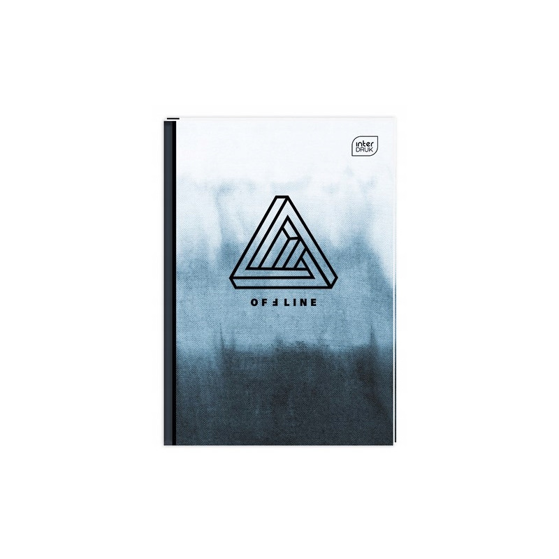 Brulion A5 96k linia mix wzorów twarda oprawa INTERDRUK