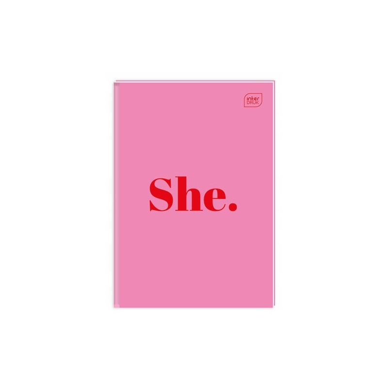 Brulion A5 96k linia mix wzorów twarda oprawa INTERDRUK