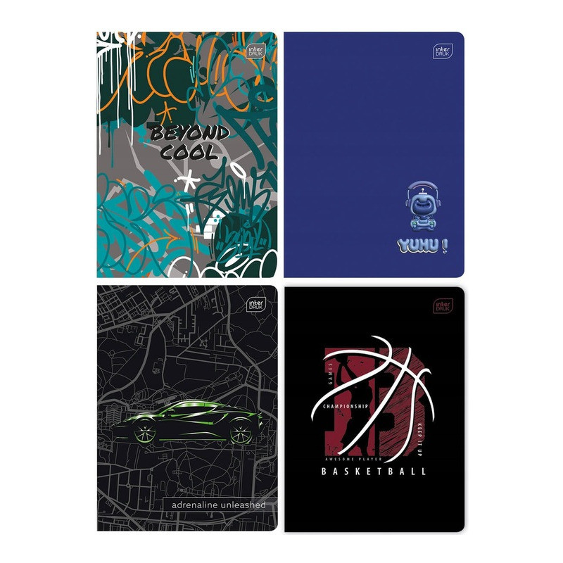 Zeszyt A5 32k kratka margines BOYS INTERDRUK