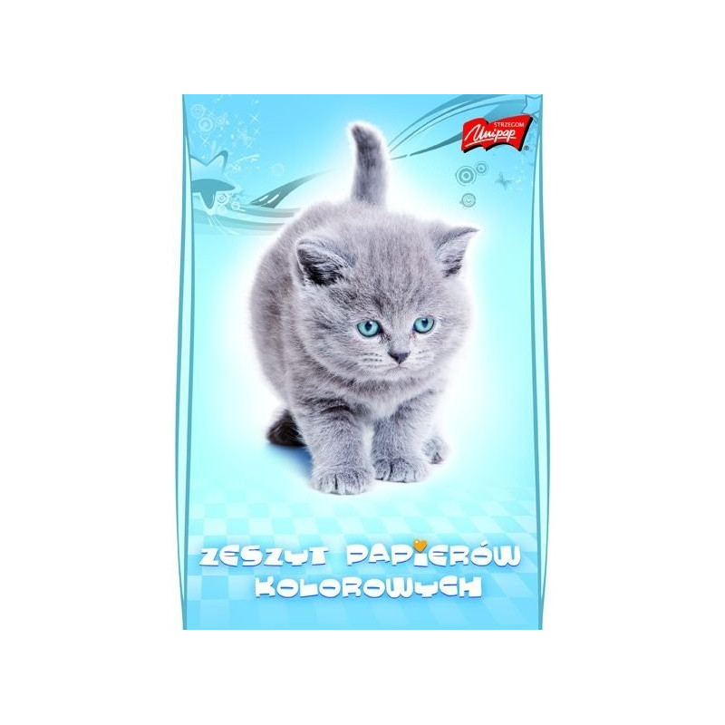 Zeszyt papierów kolorowych A5 10k nabłyszczany UNIPAP