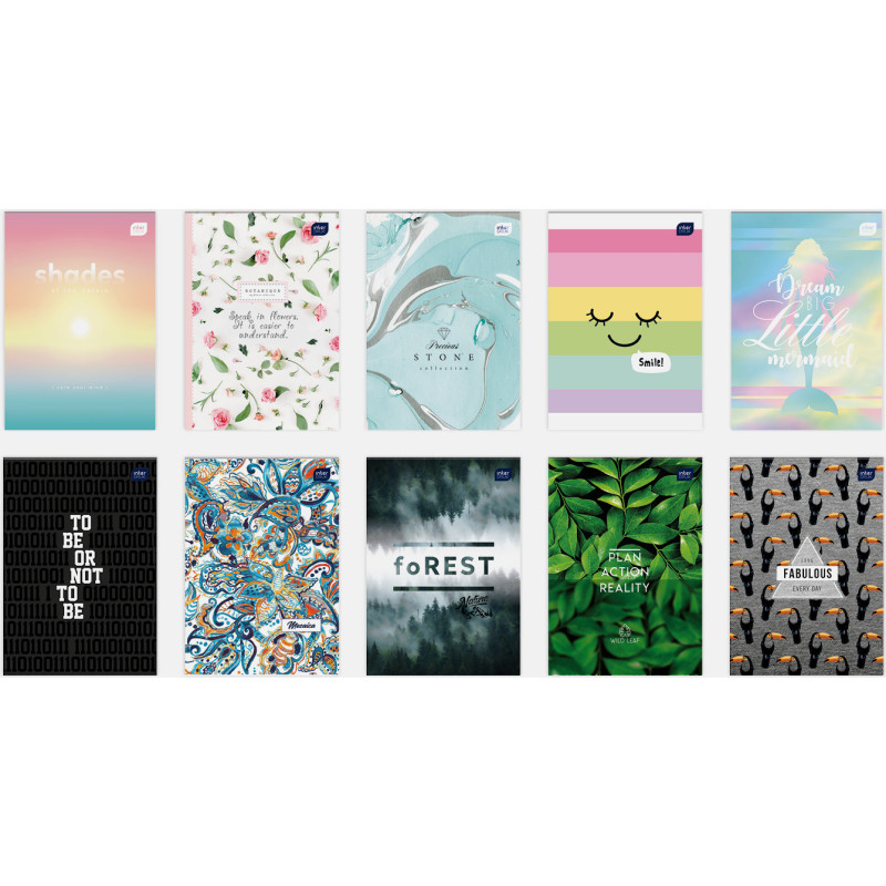 Notes A7 50k kratka mix wzorów INTERDRUK