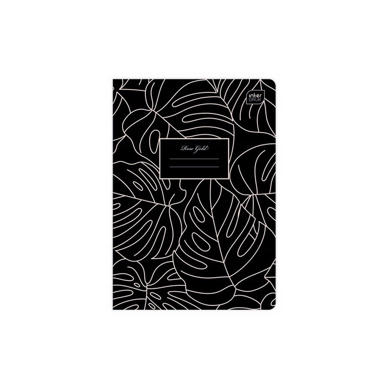 Zeszyt A5 80k kratka 70g METALLIC ROSE GOLD INTERDRUK