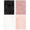 Zeszyt A5 80k kratka 70g METALLIC ROSE GOLD INTERDRUK