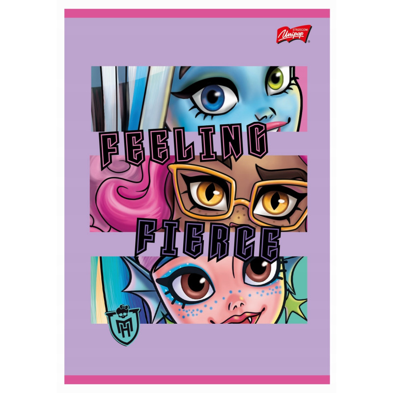 Zeszyt A5 32k kratka margines 70g MONSTER HIGH UNIPAP