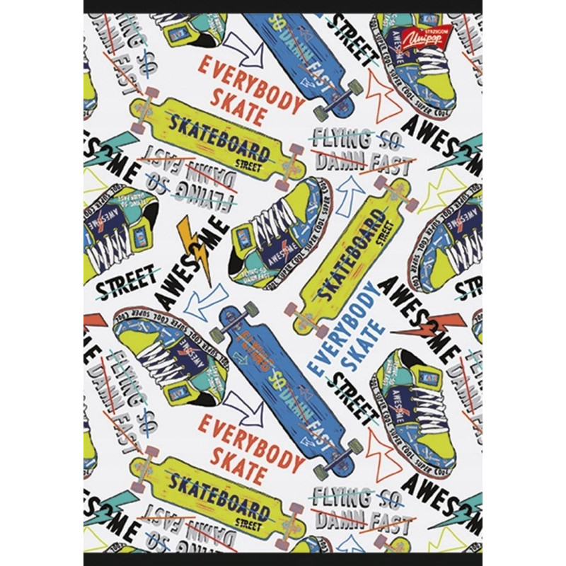 Zeszyt A5 32k linia mix chłopięcy laminowany UNIPAP