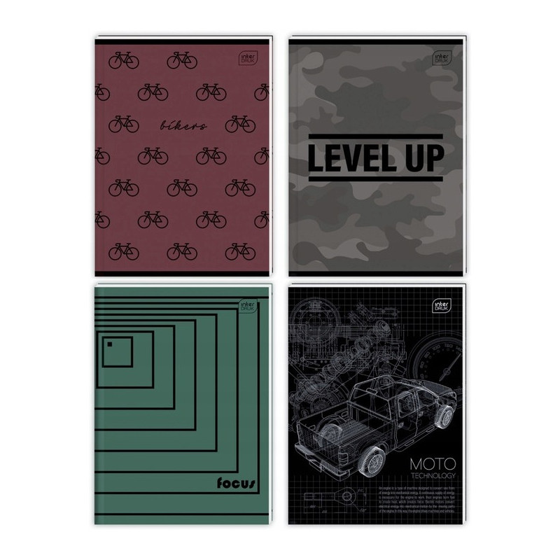 Brulion A5 96k. kratka 70g TRENDS BOYS INTERDRUK