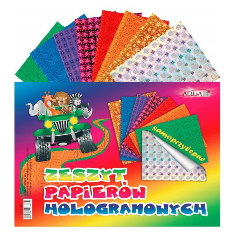 Zeszyt papierów holograficznych samoprzylepny B5 ZPHS-6388 ALIGA