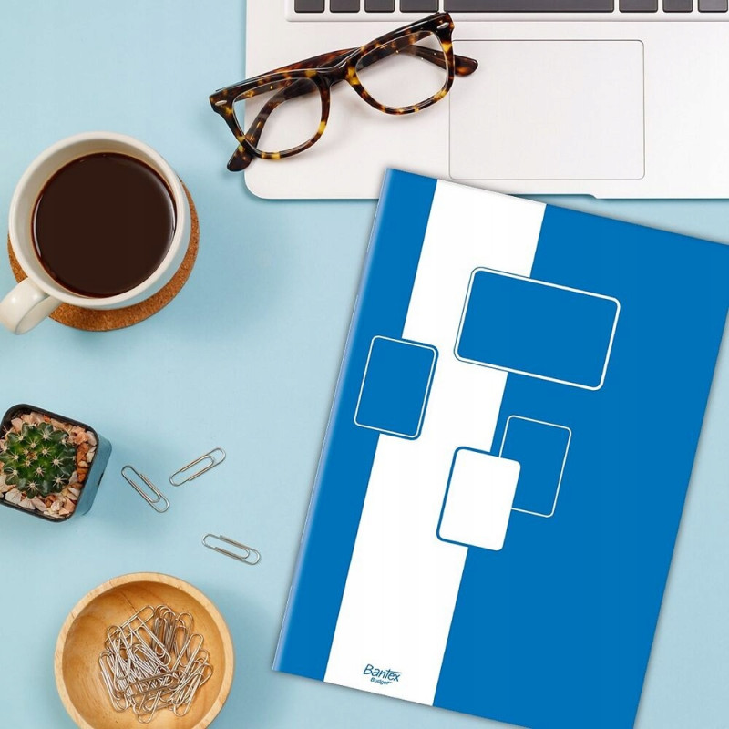 Zeszyt szkolny A5 32 kartek w kratkę margines 400116553 BANTEX BUDGET