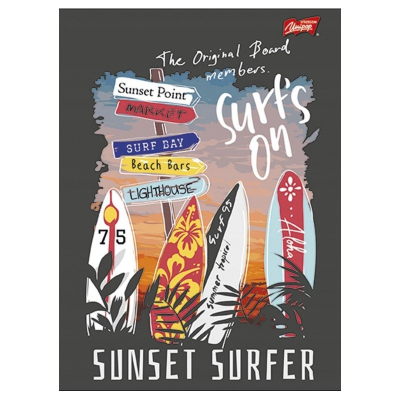 Zeszyt A4 60k linia laminowany UNIPAP