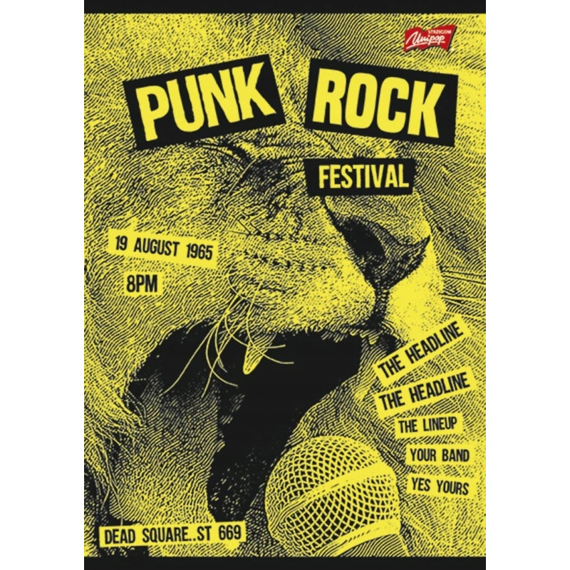 Zeszyt A4 60k linia laminowany UNIPAP