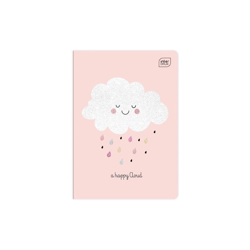 Zeszyt A5 32k 3linia 70g GLITTER dziewczynka INTERDRUK