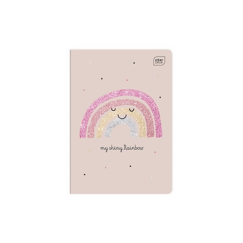 Zeszyt A5 32k 3linia 70g GLITTER dziewczynka INTERDRUK