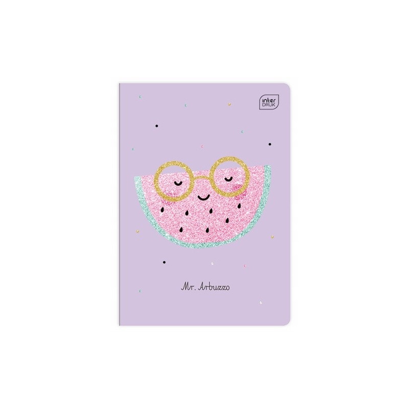 Zeszyt A5 32k 3linia 70g GLITTER dziewczynka INTERDRUK