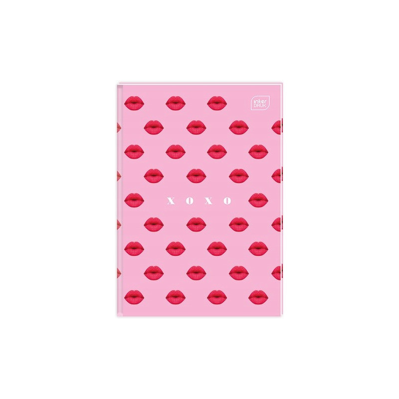 Brulion A5 96k kratka mix wzorów twarda oprawa INTERDRUK