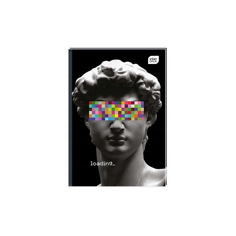 Brulion A5 96k kratka mix wzorów twarda oprawa INTERDRUK