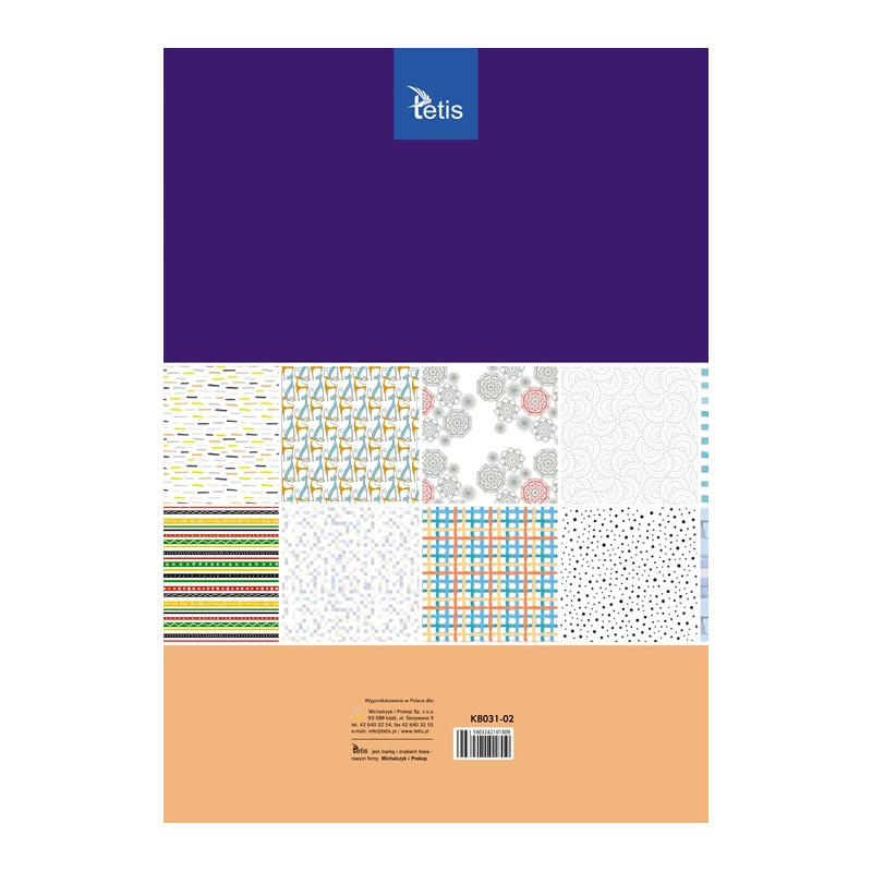 Zeszyt papierów kreatywnych A3 16k 100g KB031-02 TETIS