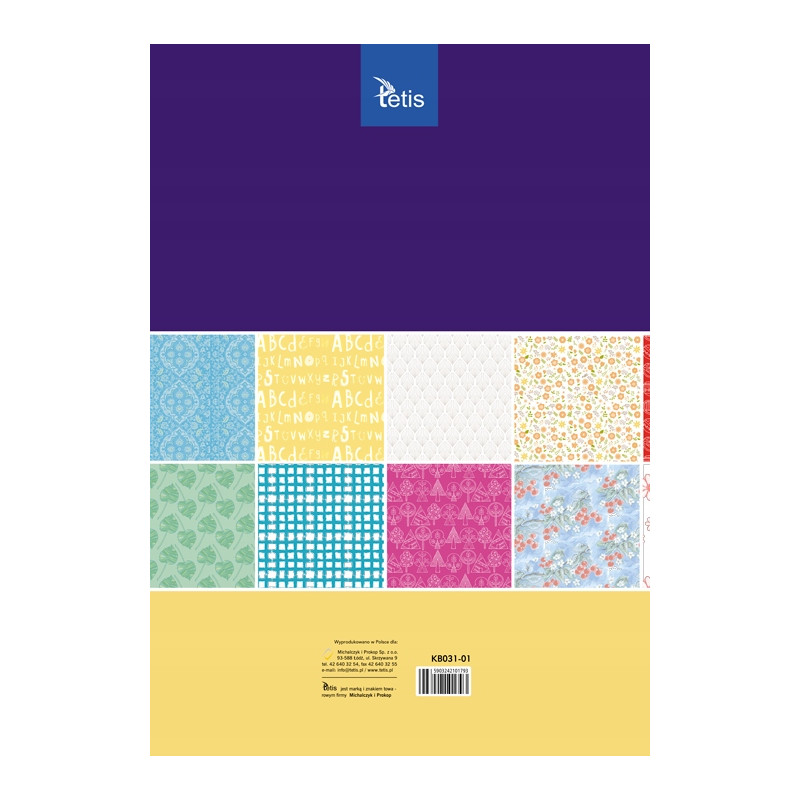 Zeszyt papierów kreatywnych A3 16k 100g KB031-01 TETIS
