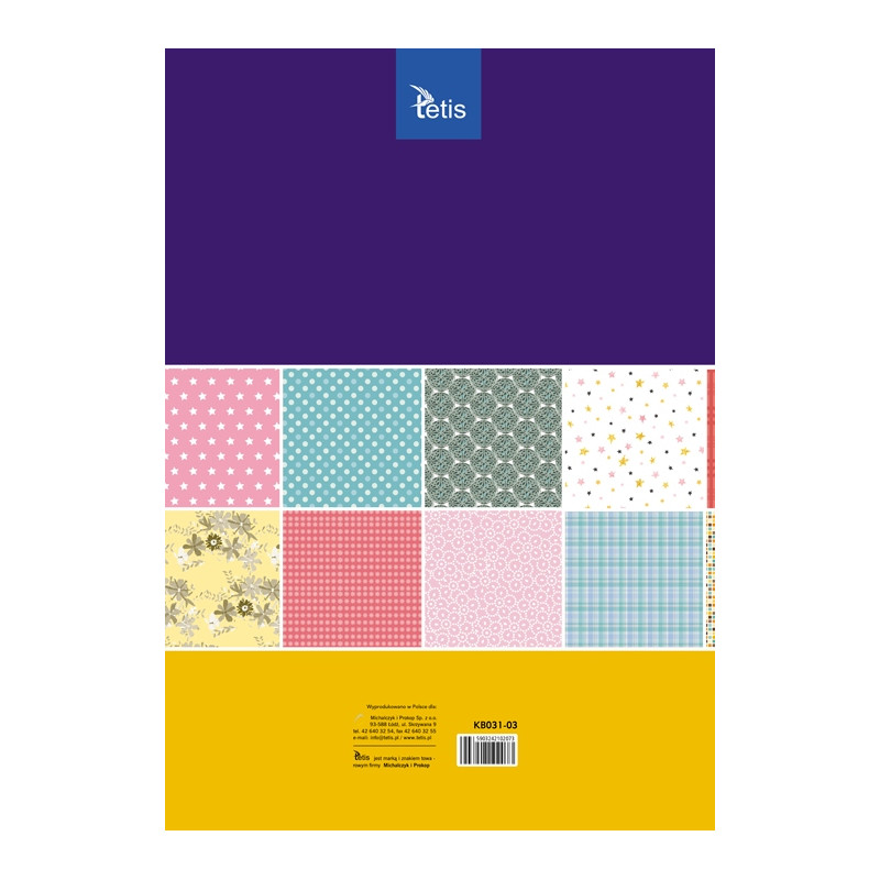 Zeszyt papierów kreatywnych A3 16k 100g KB031-03 TETIS