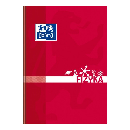Zeszyt szkolny A5 przedmiotowy 80 kartek w kratkę FIZYKA 400128288 OXFORD
