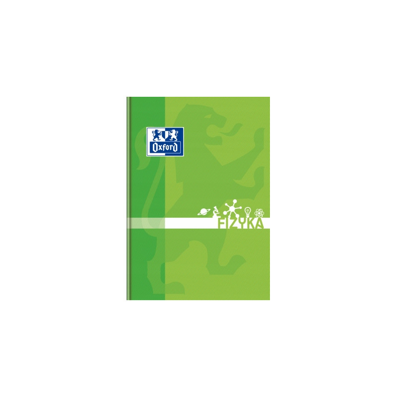 Zeszyt szkolny A5 przedmiotowy 80 kartek w kratkę FIZYKA 400128288 OXFORD