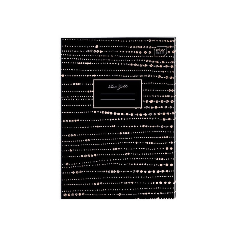 Zeszyt A4 60k kratka 70g METALLIC ROSE GOLD INTERDRUK