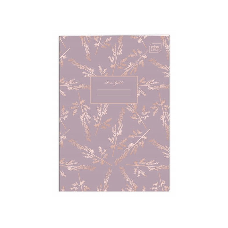 Zeszyt A4 60k kratka 70g METALLIC ROSE GOLD INTERDRUK