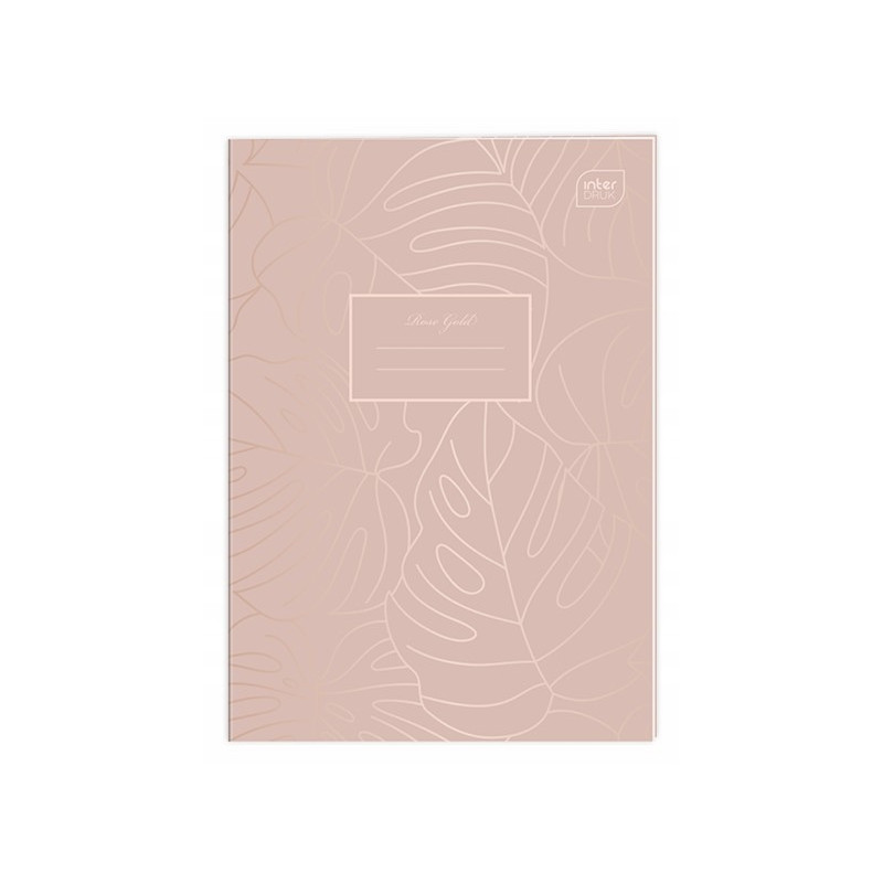 Zeszyt A4 60k kratka 70g METALLIC ROSE GOLD INTERDRUK
