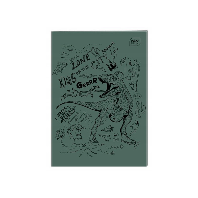 Zeszyt A4 32k kratka kolorowa 70g INTERDRUK