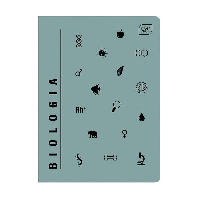 Zeszyt A5 60k kratka BIOLOGIA INTERDRUK