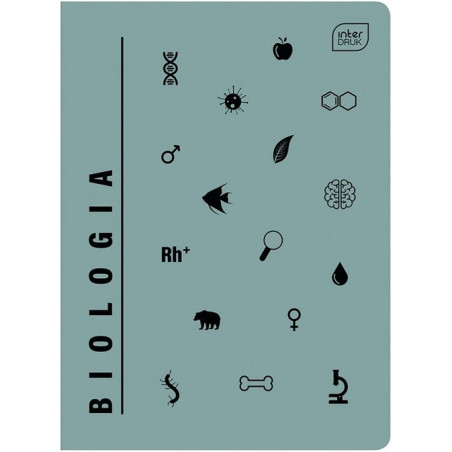 Zeszyt A5 60k kratka BIOLOGIA INTERDRUK
