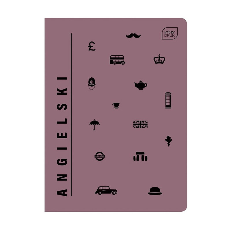 Zeszyt A5 60k kratka JĘZYK ANGIELSKI INTERDRUK